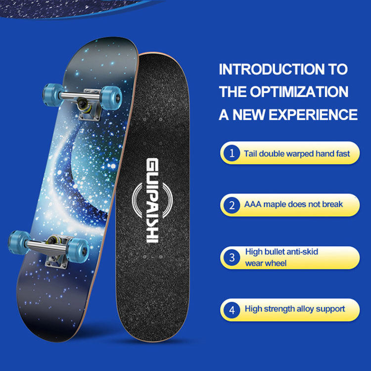 Skladacie deti 4 kolesá elektrické inteligentné skateboardy